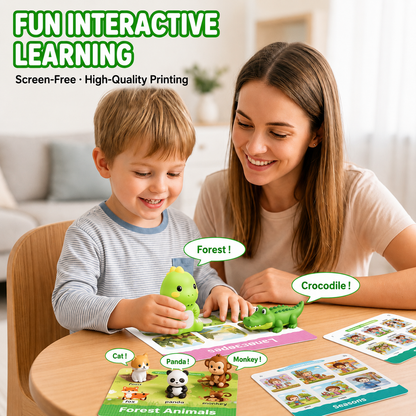 Interactive Talking Dinosaur Learning Flash Cards