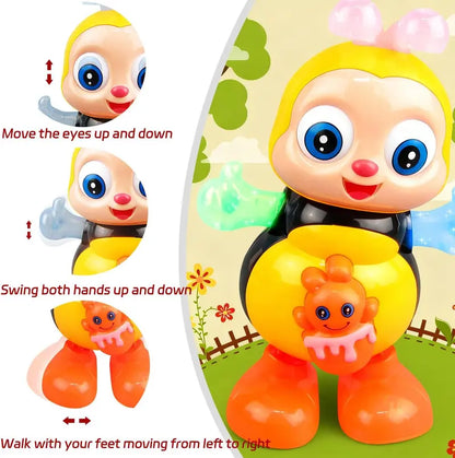 Kaiwatoy®Electric Bee,with Lights and Sounds, Cute Singing Walking  Toys with Music LED Lights for Toddlers
