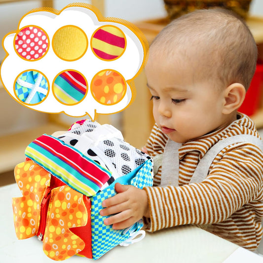Kaiwatoy® Cubic Activity Learning Toy|  Hands-On Sensory Exploration for Car Airplane Travel