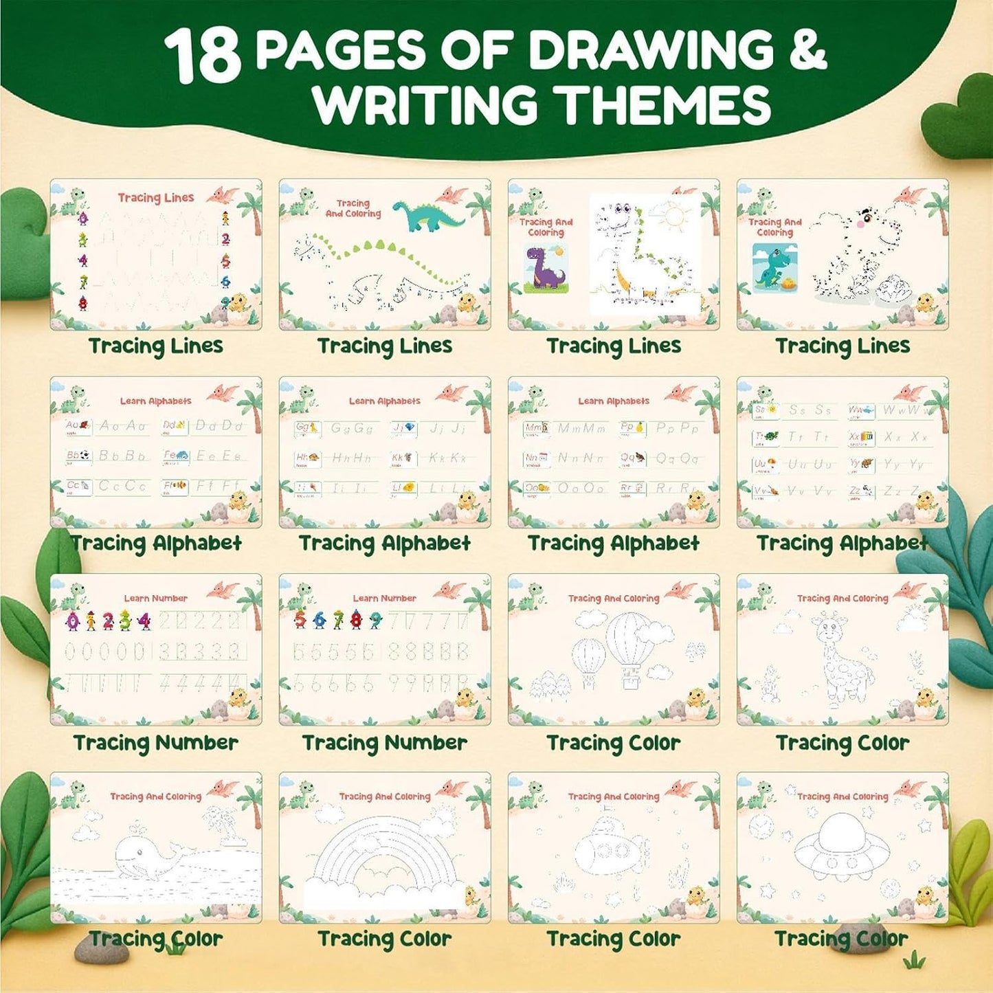 Reusable Activity Book with Stickers on DIN Sheets | Interactive Paper Sticker Activities for Matching, Coloring, and Fine Motor Skills Development, Ideal for Travel