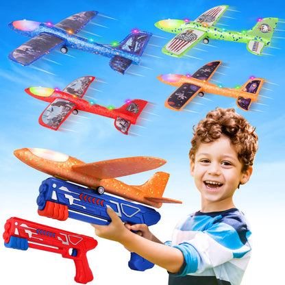 Kaiwatoy® 3 Pack Airplane Launcher Toys| Catapult Plane Toy for Boys