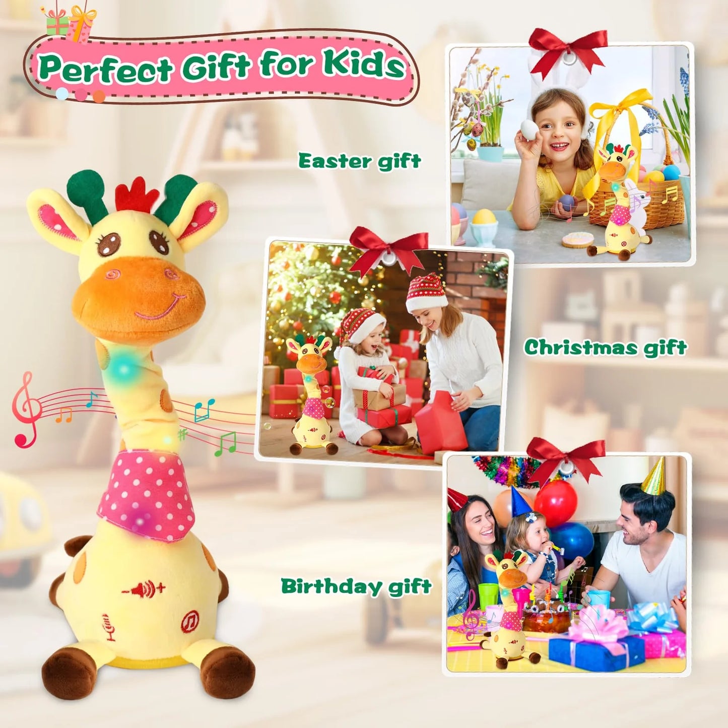 🦒 Interactive Singing Giraffe Plush Keeps Toddlers Entertained For Hours