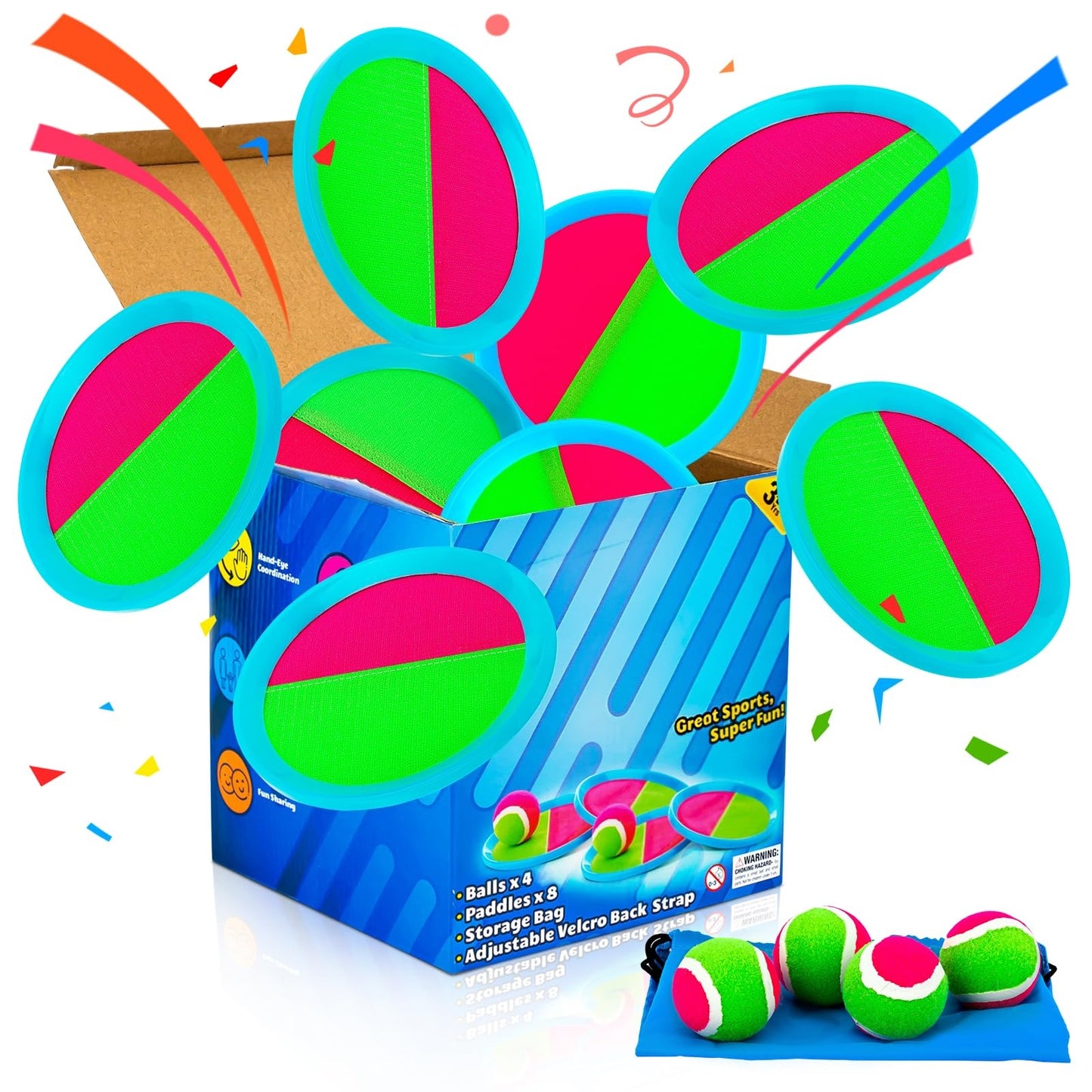 Toss and Catch Ball Game Outdoor Toys for Kids Yard Games Beach Toys Outside Games
