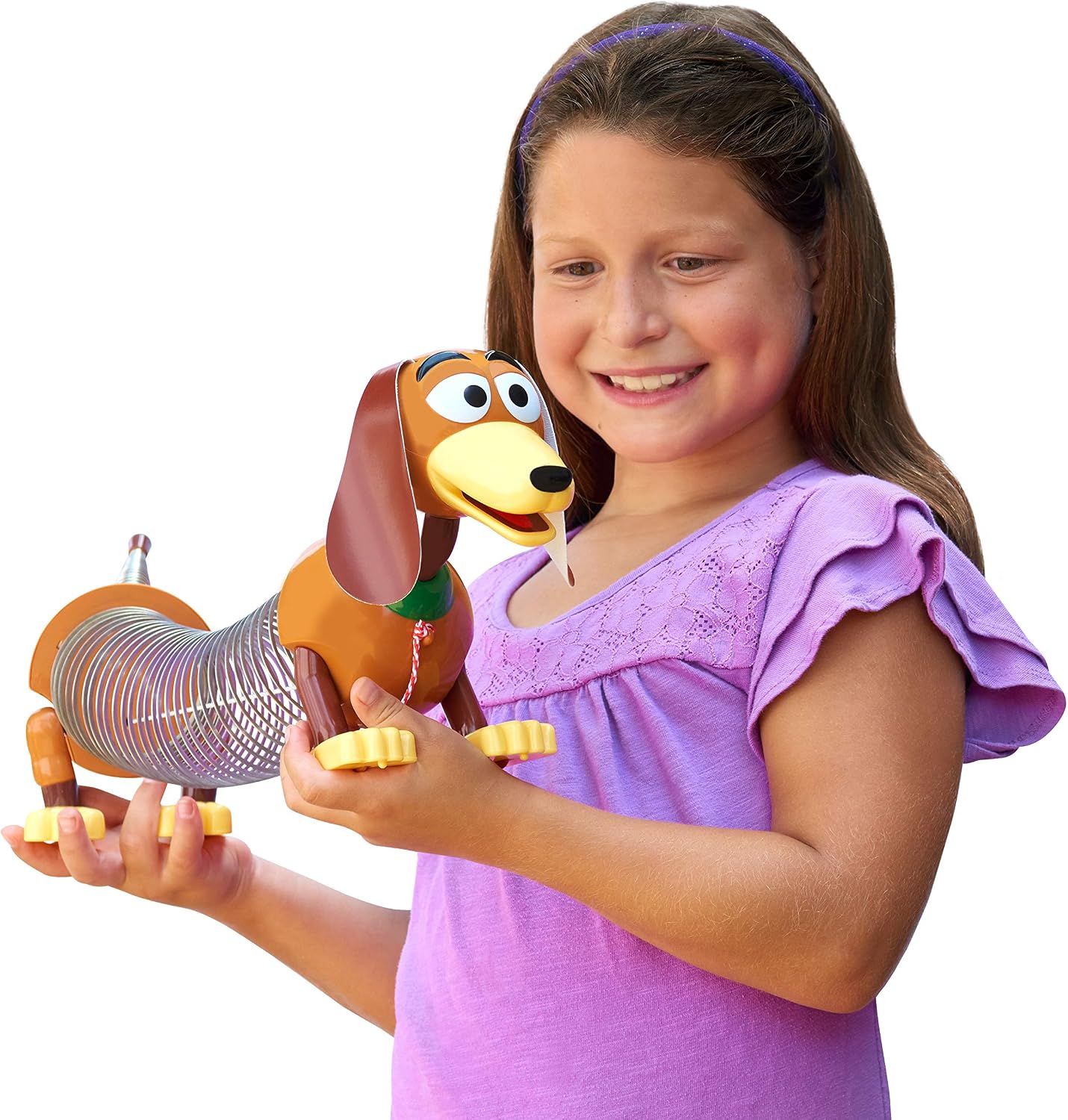 Just Play Animated Movie Slinky Dog Pull Toy Figure, Walking Spring Dog Toy with Leash, Classic Stretch Toy for Toddlers, Preschool Kids Toys Ages 18 Months and Up