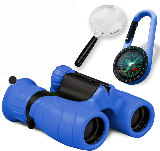 Kaiwatoy®Binoculars for Kids – Perfect Toy for Little Boys and Girls  – Powerful Magnification 8X21