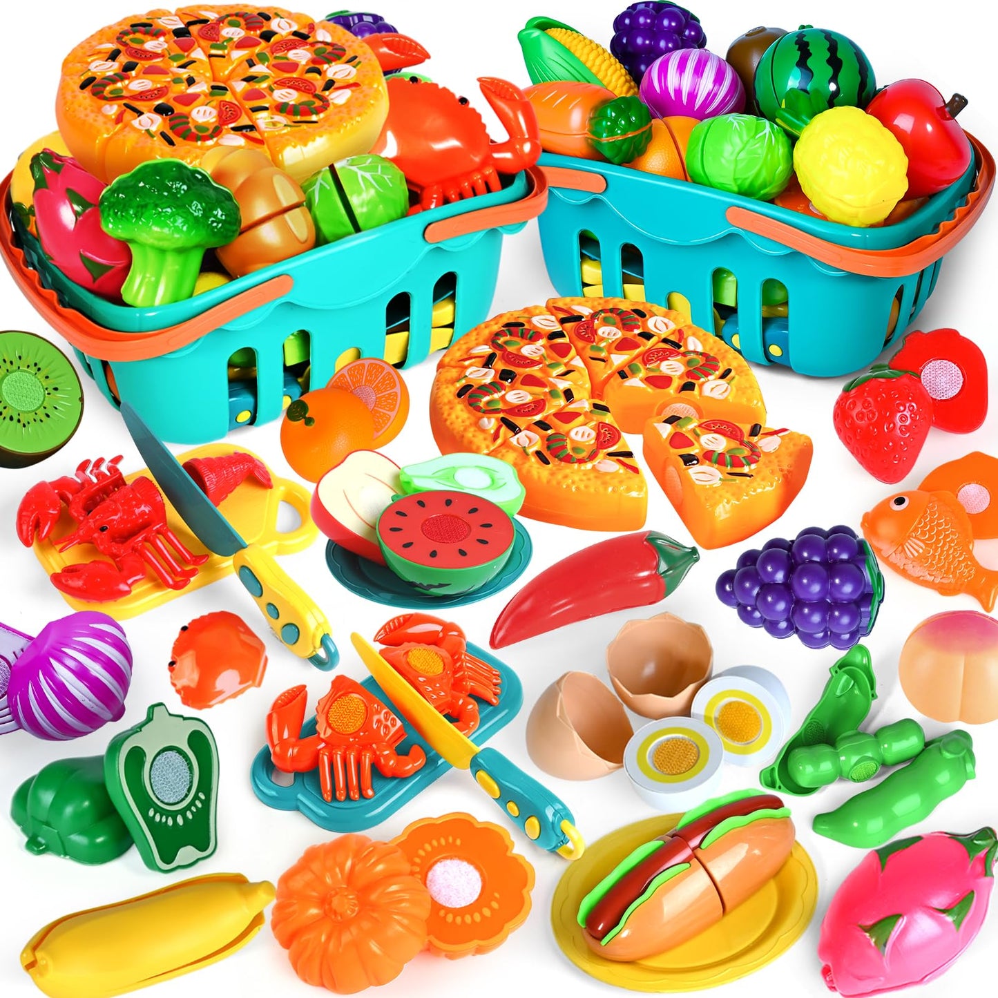 Kaiwatoy® Children's Kitchen Cutting Game Toy, a toy for children to pretend to cook