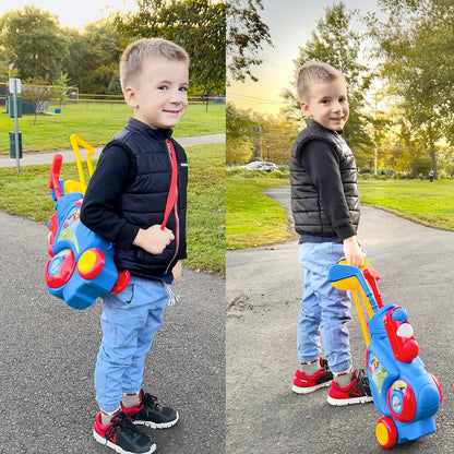 Kaiwatoy® Toddler Golf Clubs Set Toy for 1 ~4 Years Old Boys Girls, Shoulder Strap Design, Indoor and Outdoor Sports Game