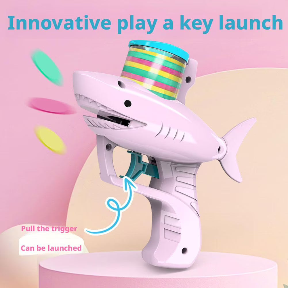 Kaiwatoy®Foam Disc Shooter, Foam Disc Launcher, Summer Activities, and Party Favors for Ages 6-12