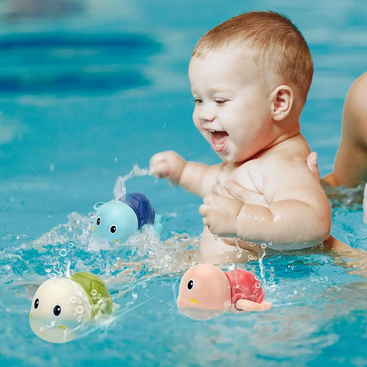 Kaiwatoy®Bath Toys for Toddlers, Cute Swimming Turtle Bath Toys for  Boy Girl Gifts, Water Pool Toys for Baby Toddler Toys, Wind-up Infant Bathtub Toys