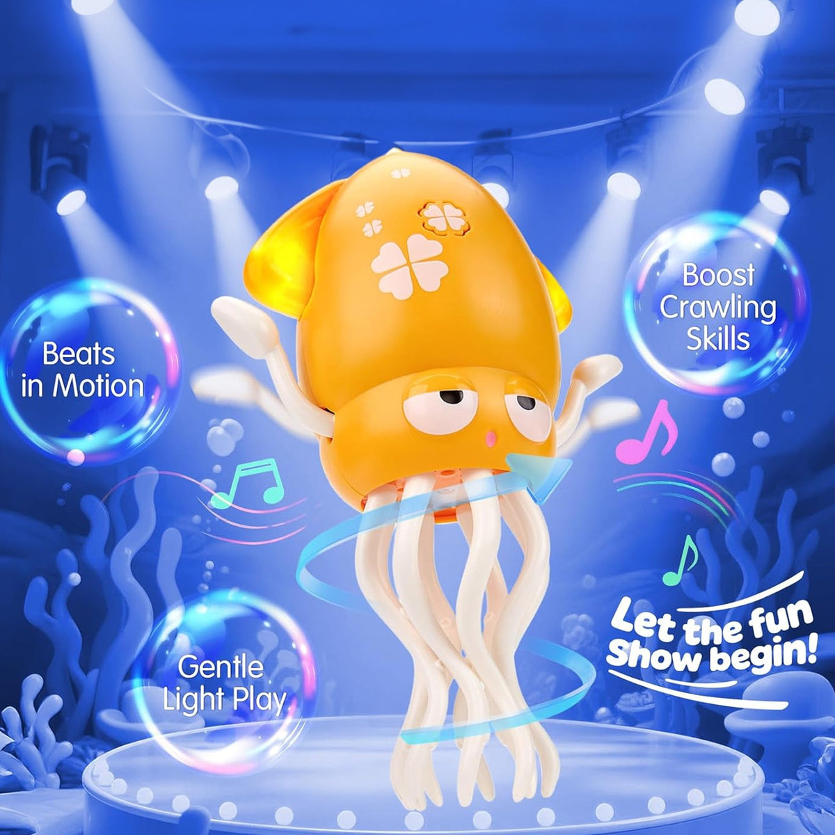 Electric Crawling & Dancing Octopus - Squid Toy