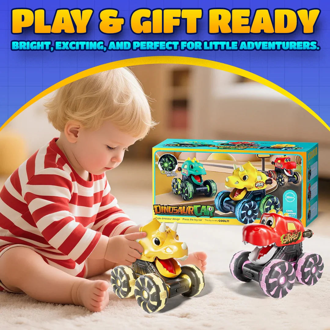 🦖 Dino Dash Press & Go Dinosaurier-Monster-Truck-Spielzeug