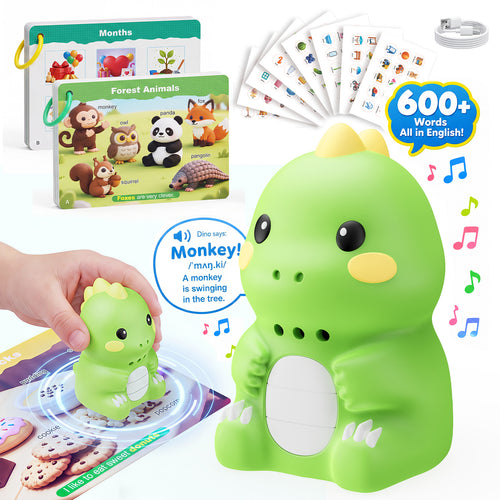Interactive Talking Dinosaur Learning Flash Cards
