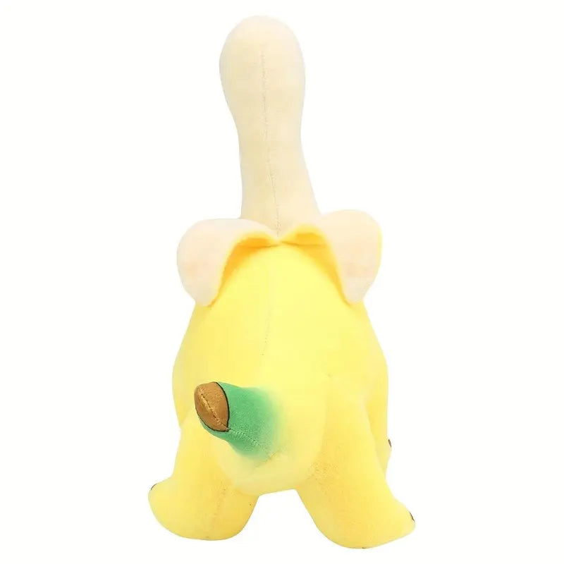 Kaiwatoy®Cute Banana Brontosaurus Design Plush Toy, Soft Stuffed Animal Plushie, Cartoon Banana Soft Dragon Doll, Home Decoration Gift