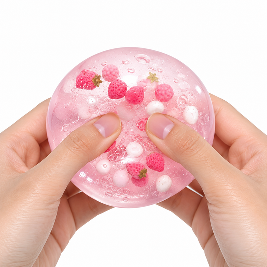 Strawberry Crystal Ball Squishy Fidget Toy