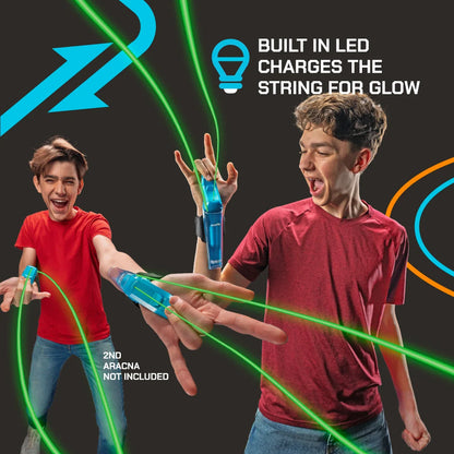 Kaiwatoy® Spider-Man Fluorescent Spring-Loaded Rope Toy | Superhero Network Shooting Action