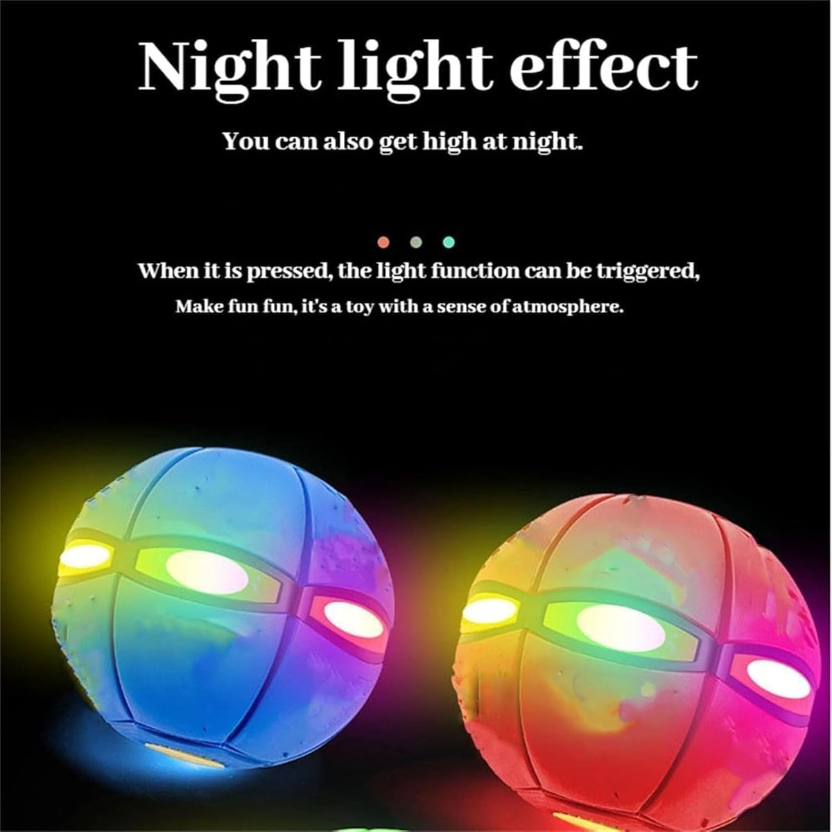 Kaiwatoy®Magic Ball, Kinder-Hüpfball, Eltern-Kind-Interaktion, frei zwischen zwei Formen umschaltbar, mit 6 Lichtern.