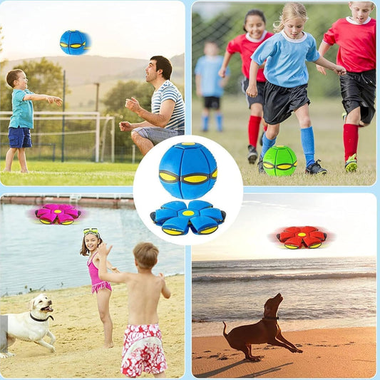 Kaiwatoy®Magic Ball, Children Bouncing Ball, Parent-Child Interaction, Dual Form Freely Switchable, with 6 Light.