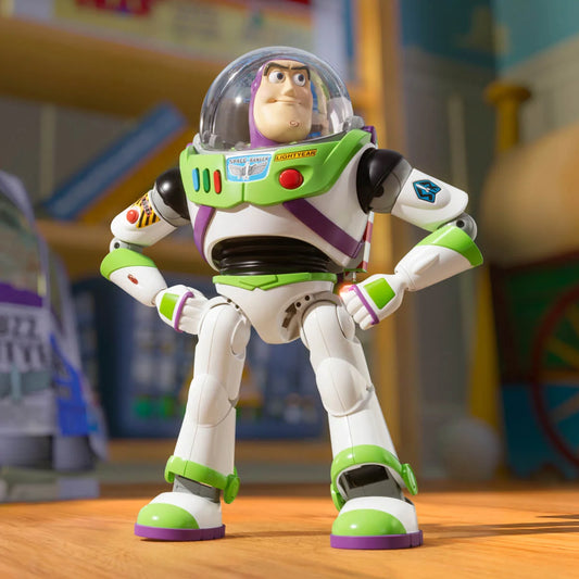 Toy Story Large Action Figure, Posable Buzz Lightyear Collectible in Spacesuit Look, 12-inch Scale