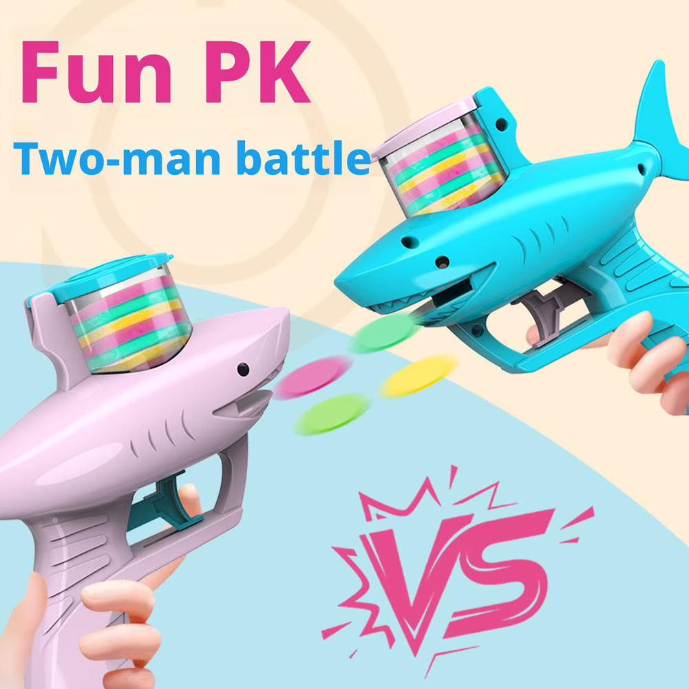 Kaiwatoy®Foam Disc Shooter, Foam Disc Launcher, Summer Activities, and Party Favors for Ages 6-12