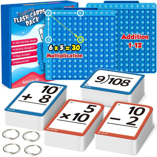 Kaiwatoy®Torlam Math fidget toys,Multiplication Flash Card Times Table Chart, POP Fidget chart,Math Manipulatives Division, Addition, Math Flash Cards or Math Board