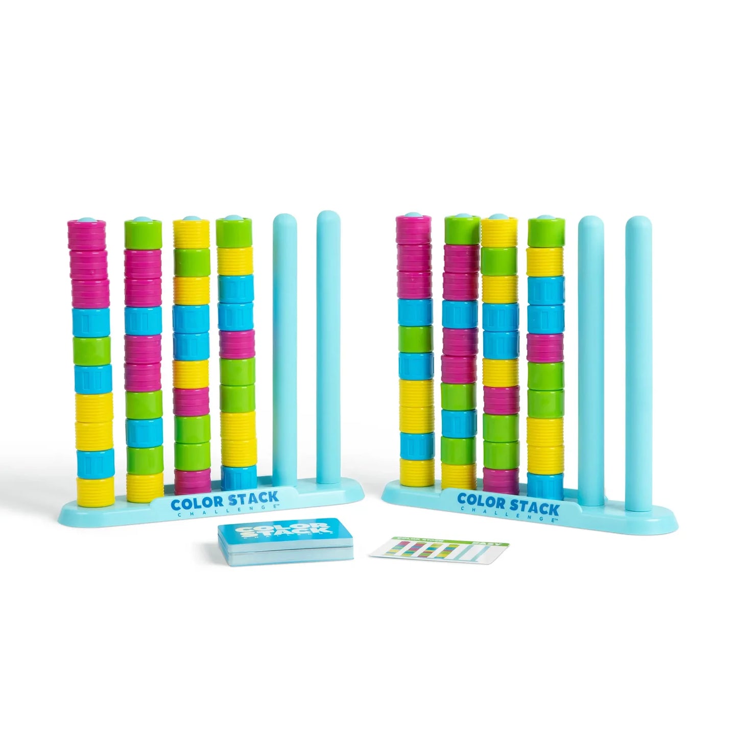 Color Stack Challenge-Fast-Paced Color Puzzle Game for Kids, Teens,and Families, Includes 2 Stack Racks, It's a quick and clever game for all ages!