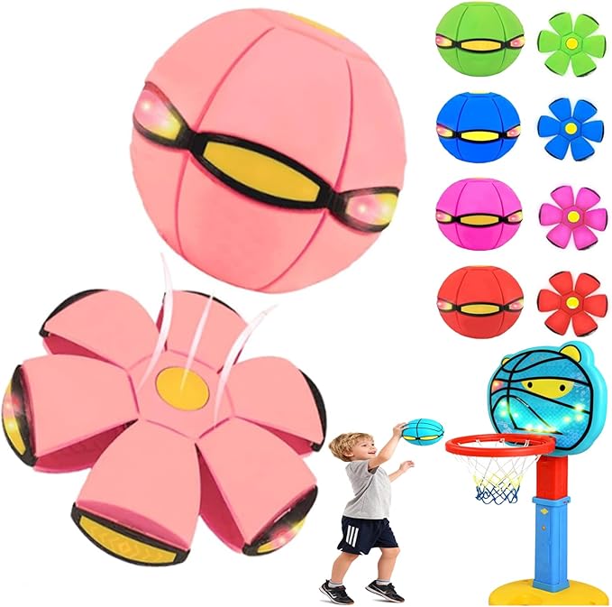 Kaiwatoy®Magic Ball, Kinder-Hüpfball, Eltern-Kind-Interaktion, frei zwischen zwei Formen umschaltbar, mit 6 Lichtern.