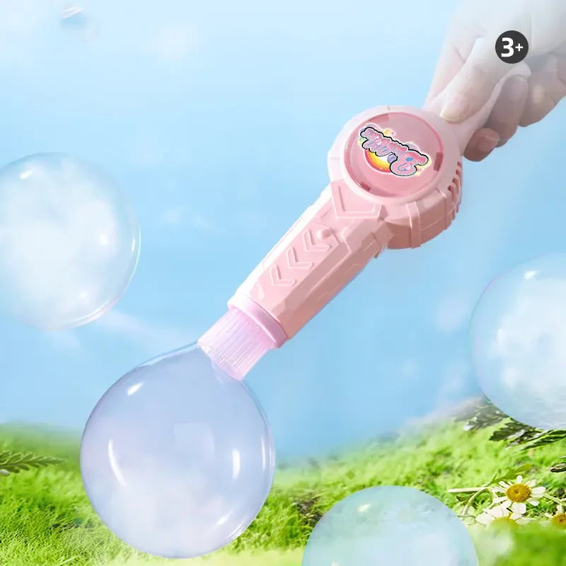 Kaiwatoy® Nebelblasenmaschine für Kinder – Elastischer Nebelblasenstab, Rauchblasen-Schwert, interaktives MINT-Spielzeug mit Lichtern & Musik, Eltern-Kind-Spaß, Sommerspielzeug für draußen, Geburtstagsgeschenk für Jungen & Mädchen