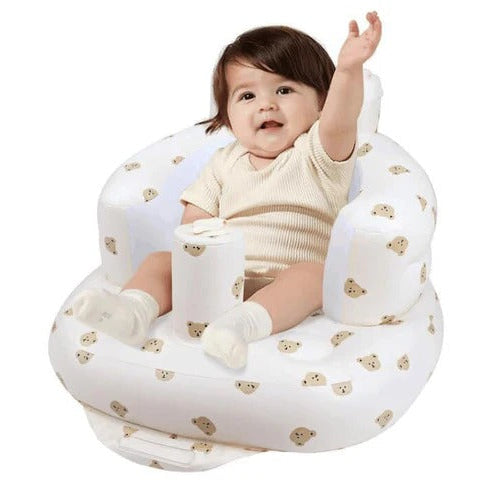 Kaiwatoy®Inflatable Baby Seat 3+ Months, Built-in Air Pump Baby Seat for Kids, Toddler, Breathable Cover,  Baby Essentials & Baby Items