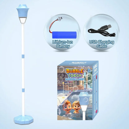 Kaiwatoy®Automatic Bubble Blaster for Kids - Music, Lights & Adjustable Height! Create Massive Bubbles for Outdoor Fun & Parties