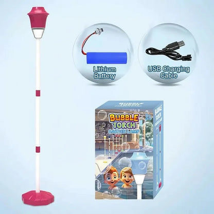 Kaiwatoy®Automatic Bubble Blaster for Kids - Music, Lights & Adjustable Height! Create Massive Bubbles for Outdoor Fun & Parties