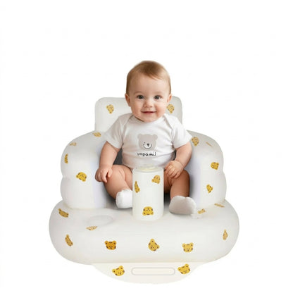 Kaiwatoy®Inflatable Baby Seat 3+ Months, Built-in Air Pump Baby Seat for Kids, Toddler, Breathable Cover,  Baby Essentials & Baby Items
