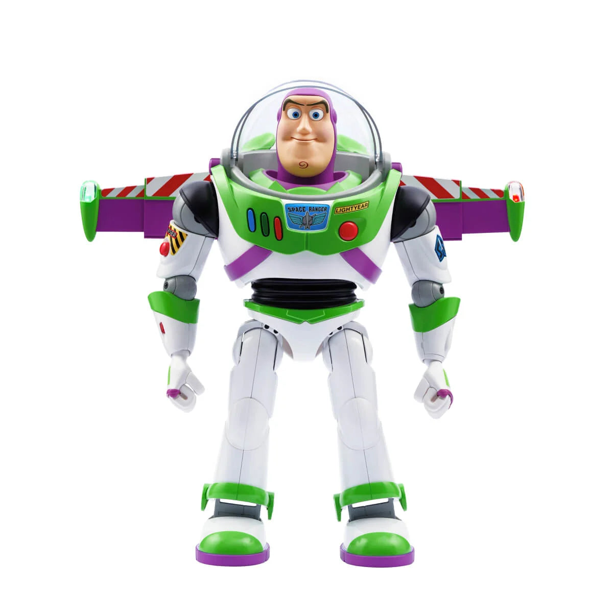 Toy Story Large Action Figure, Posable Buzz Lightyear Collectible in Spacesuit Look, 12-inch Scale