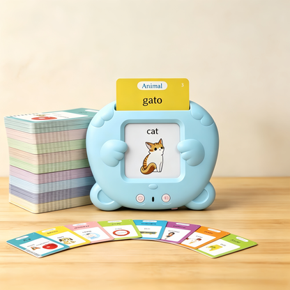 224/510 Words Bilingual Talking Flash Cards – English & Spanish | Autism Sensory Speech Therapy Toys for Toddlers 3-8 | Educational Gift