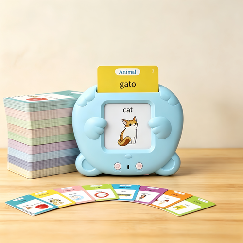 224/510 Words Bilingual Talking Flash Cards – English & Spanish | Autism Sensory Speech Therapy Toys for Toddlers 3-8 | Educational Gift